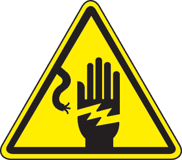 hazard symbols safety shock electrical symbol electric laboratory electricity meanings sign iso list triangle electricidad signs lab peligro hazards clipart