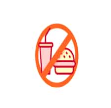 Food & Drink Prohibited lab symbol