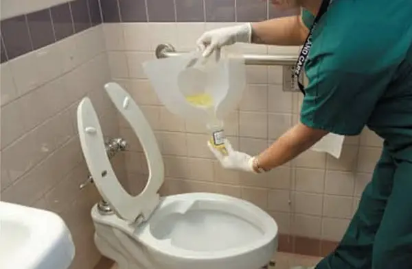 proper way of collecting a urine sample